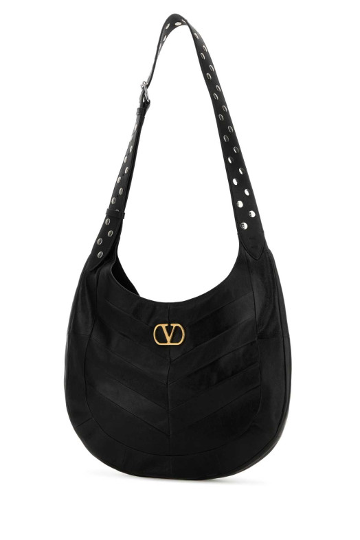Black leather  VLogo Signature crossbody bag Black VALENTINO GARAVANI (7Y0B0S29GHA)