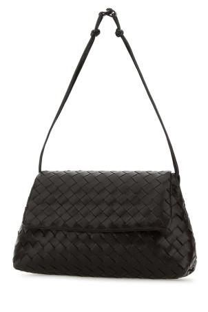 Dark brown leather clutch BOTTEGA VENETA (857657V3IV0)