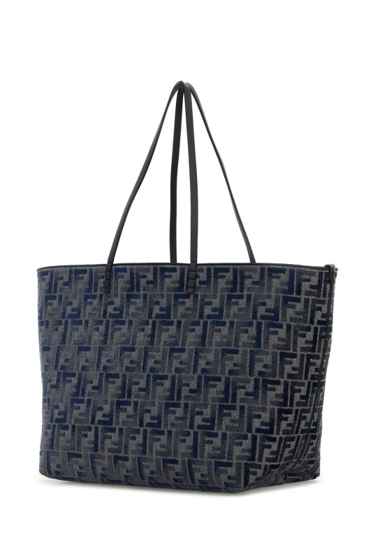 Вышитая шениль большая сумка для покупок FENDI (8BH425ASU1)