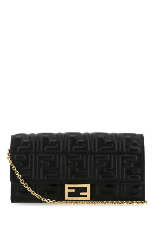 Black nappa leather Continental Baguette wallet Black FENDI (8M0365AAJD)