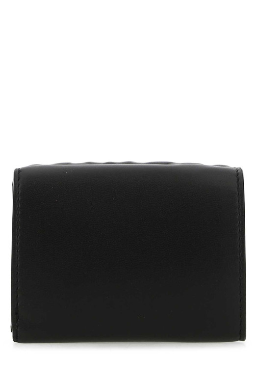 Black nappa leather micro Baguette wallet Black FENDI (8M0395AAJD)