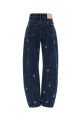 Denim wide-leg jeans Blue SELF PORTRAIT (AW25827PBL)