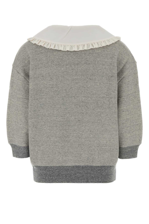 Grey cotton blend top White CHLOE (CH25WJH17194)