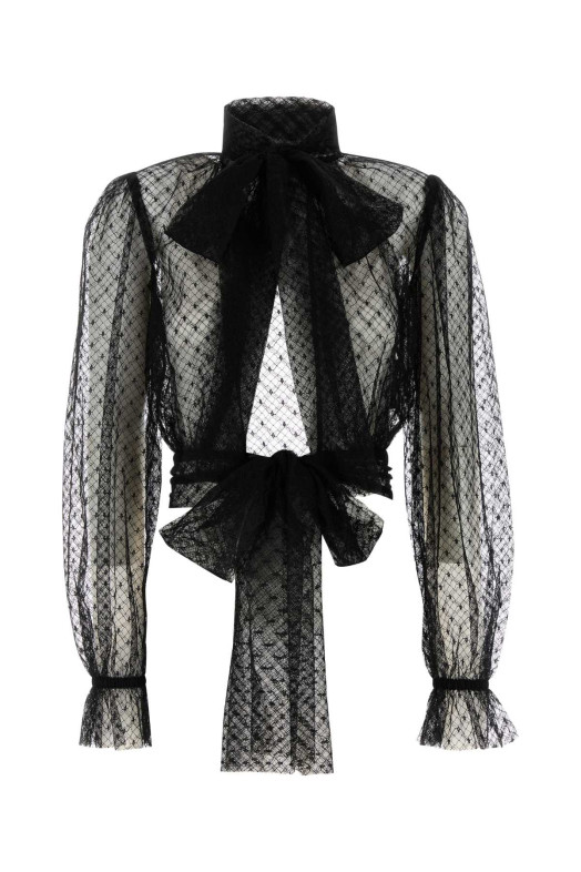 Black lace blouse Black DOLCE & GABBANA (F7AI4TFLSK8)