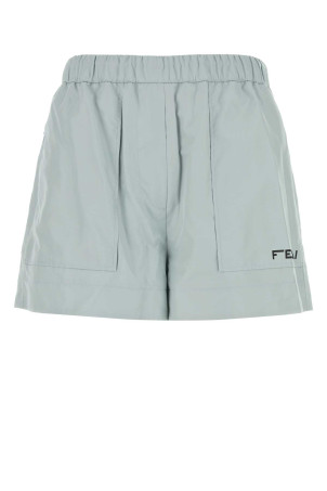 Шорти з поліестеру блакитного кольору FENDI (FAB368AQBO)