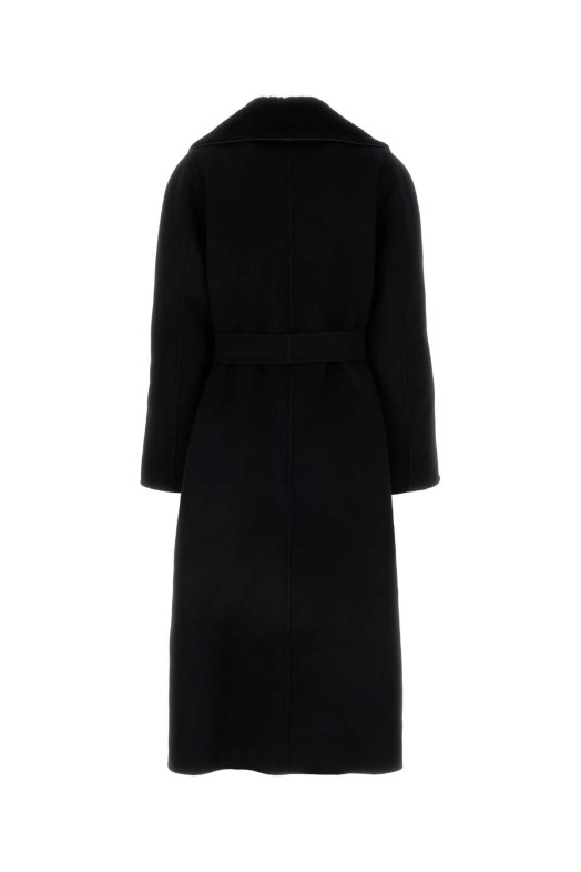 Black wool blend coat FENDI (FF6041ASZU)