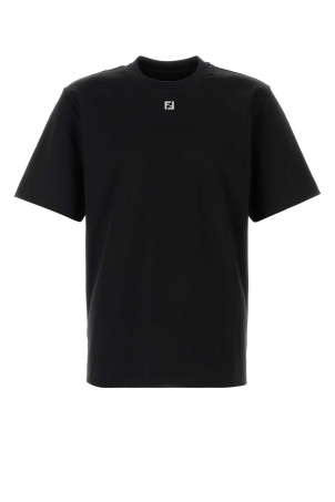 Black cotton t-shirt Black FENDI (FY0936ARYY)