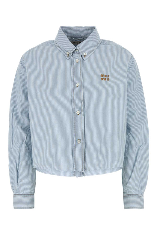 Embroidered chambray shirt MIU MIU (GWC131SOOO17NO)