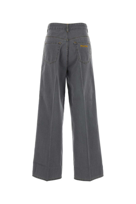 Grey denim jeans MIU MIU (GWP394S23215MP)