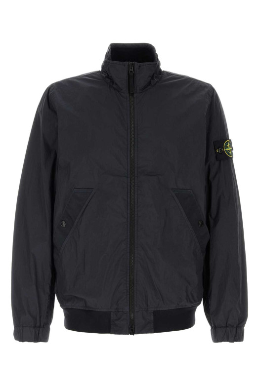 Нейлоновая куртка темно-синего цвета Black STONE ISLAND (L1S154100111S0A23)