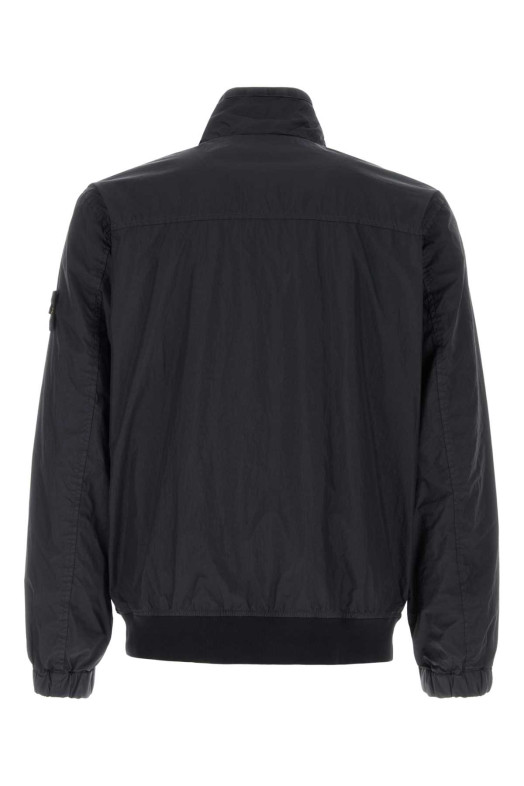 Нейлоновая куртка темно-синего цвета Black STONE ISLAND (L1S154100111S0A23)