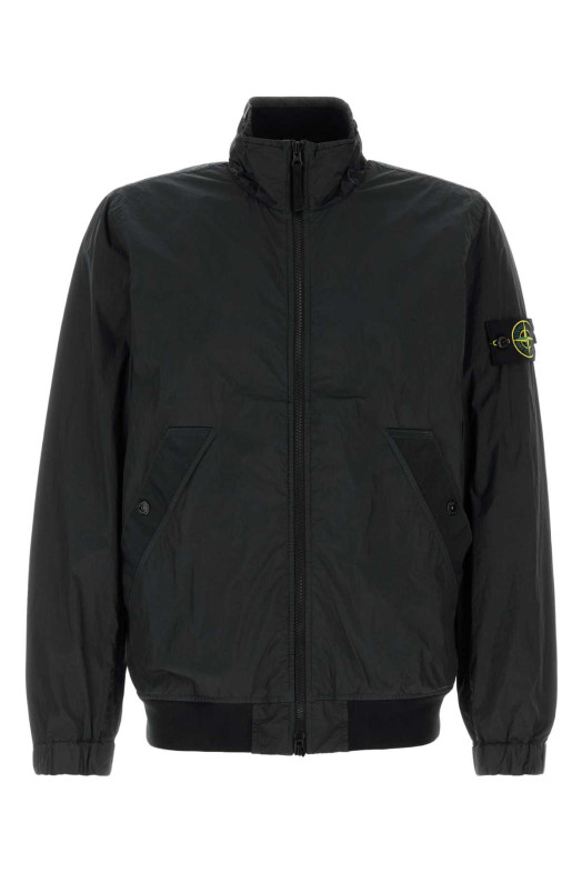 Черная нейлоновая куртка Black STONE ISLAND (L1S154100111S0A23)