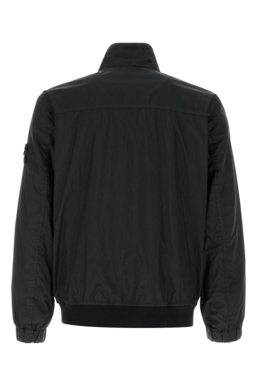 Черная нейлоновая куртка Black STONE ISLAND (L1S154100111S0A23)