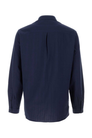 Navy blue cotton shirt BRUNELLO CUCINELLI (MA6760625)