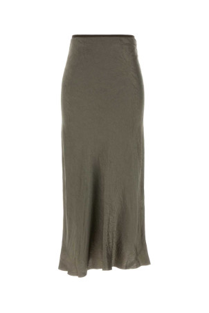 Grey satin skirt MAISON MARGIELA (S29MA0512M35586)