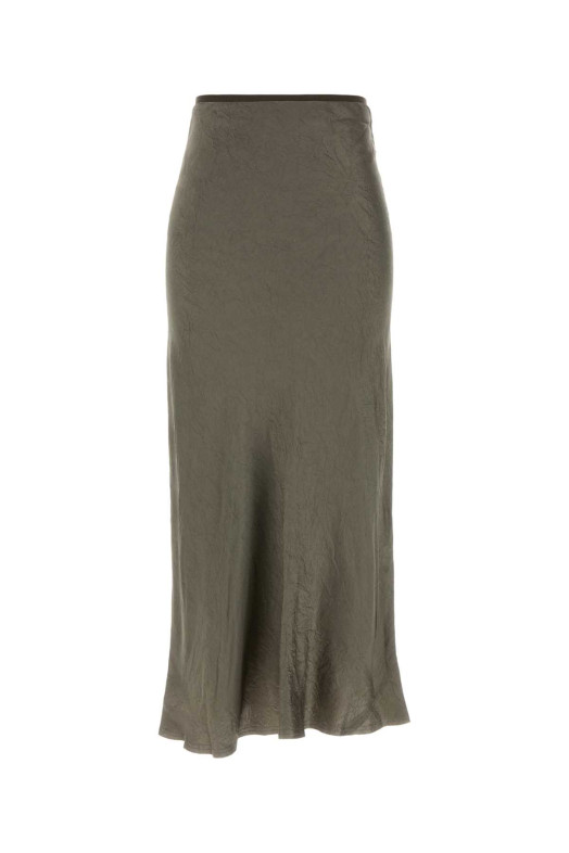 Grey satin skirt MAISON MARGIELA (S29MA0512M35586)