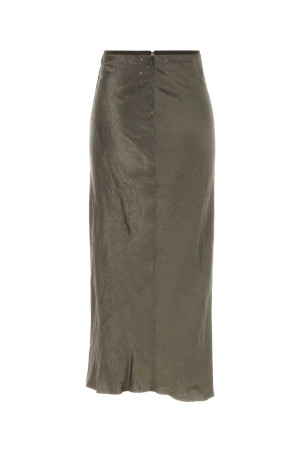 Grey satin skirt MAISON MARGIELA (S29MA0512M35586)