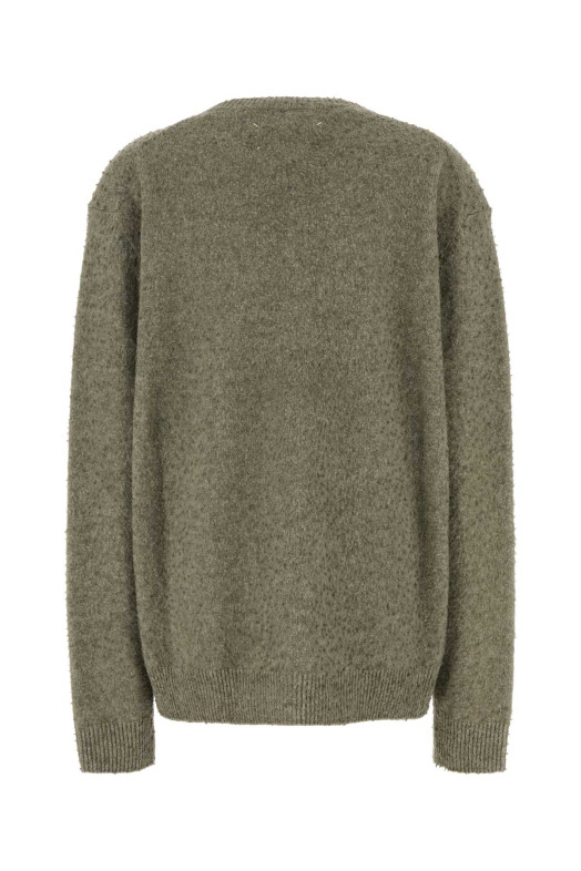 Sage green wool blend sweater MAISON MARGIELA (S50HN0011M13108)