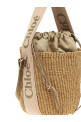 'Woody small bucket bag Beige