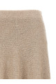 Юбка из трикотажа с пайетками Бежевая BRUNELLO CUCINELLI MDJ547689C9589