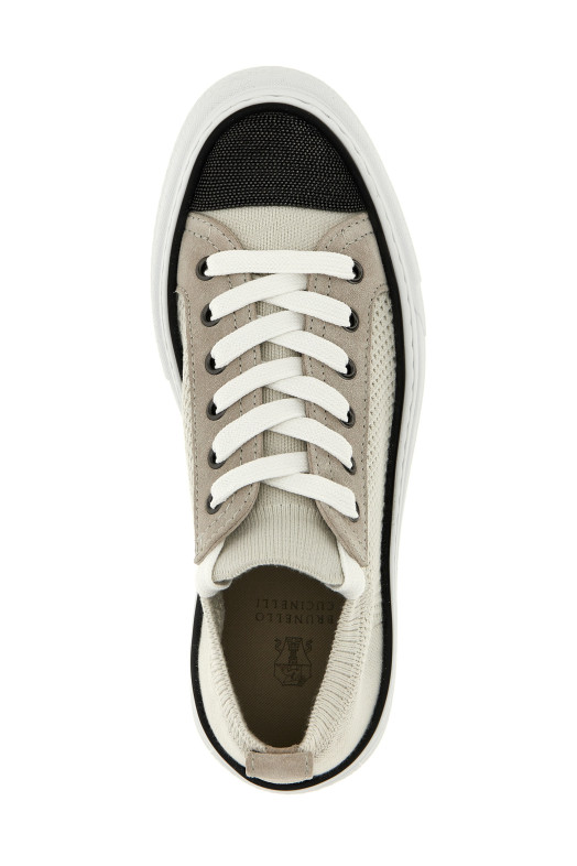 Сникерсы из трикотажа Monile Разноцветные BRUNELLO CUCINELLI MZ35G2650C9588