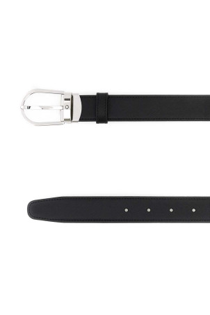 Black leather reversible belt MONTBLANC (113834)