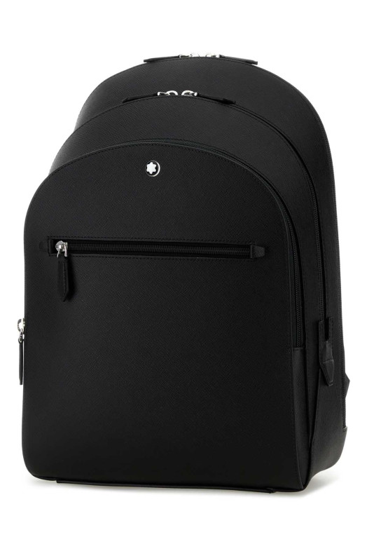 Black leather backpack MONTBLANC (130275)