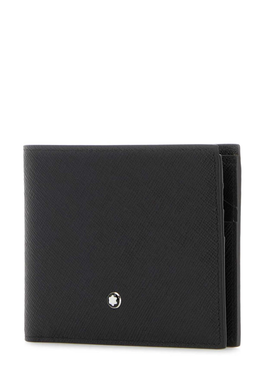 Black leather wallet MONTBLANC (130315)