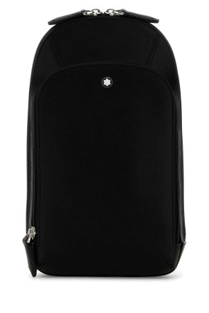 Black leather Sartorial crossbody bag MONTBLANC (199368)