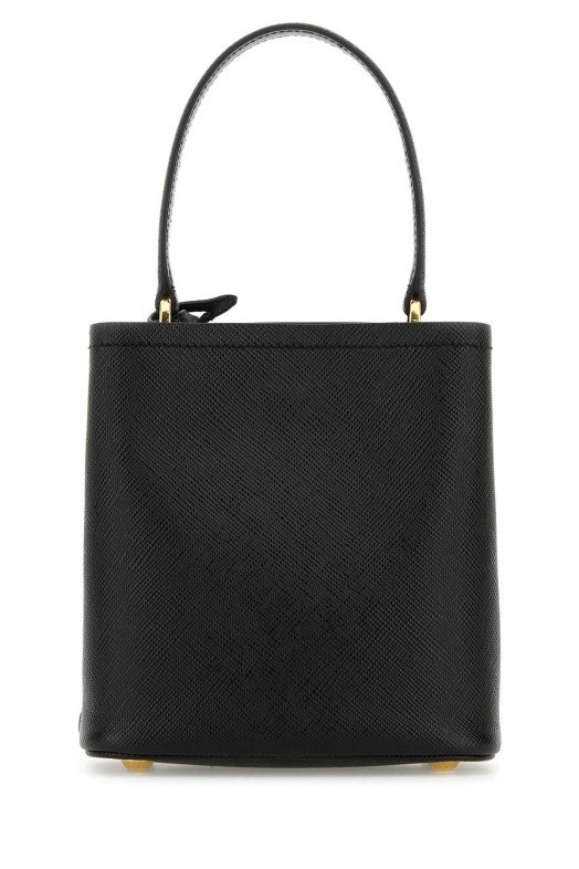 Black leather small Panier handbag Black PRADA (1BA217VOOD2ERX)