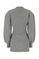 Grey cotton mini sweatshirt dress THE ATTICO (251WCA00436JJF003AA)