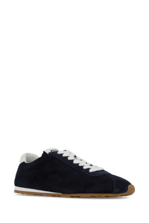 Navy blue suede Plume sneakers Blue MIU MIU (5E114EF005054)