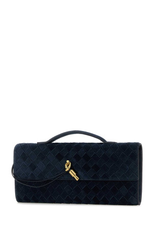 Navy blue suede Andiamo handbag BOTTEGA VENETA (741511V60F1)