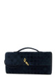 Navy blue suede Andiamo handbag BOTTEGA VENETA (741511V60F1)