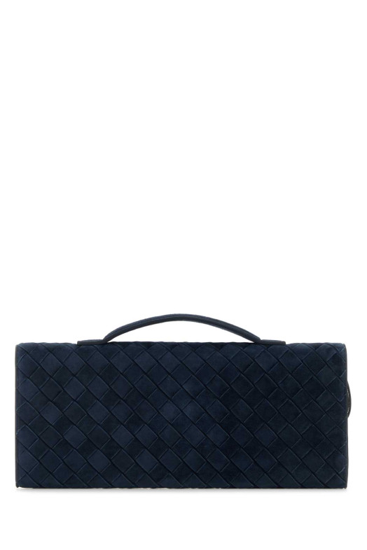 Navy blue suede Andiamo handbag BOTTEGA VENETA (741511V60F1)