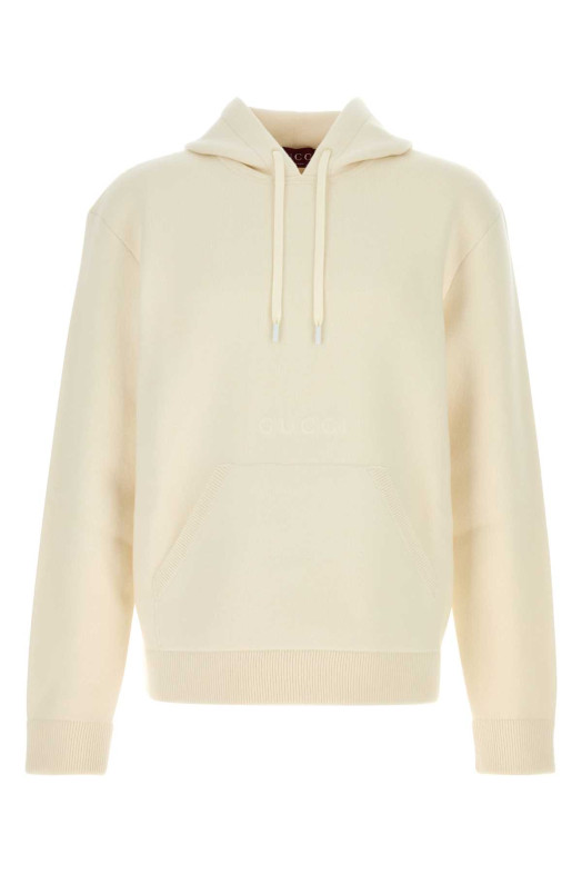Ivory stretch wool blend sweatshirt GUCCI (827799XKEUS)