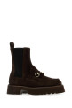 Brown suede ankle boots GUCCI (834770AAE73)