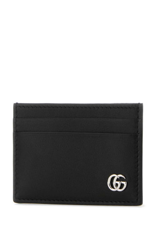 Black leather card holder Black GUCCI (835051AAE07)