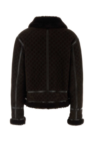 Printed suede jacket GUCCI (835526XSAGB)