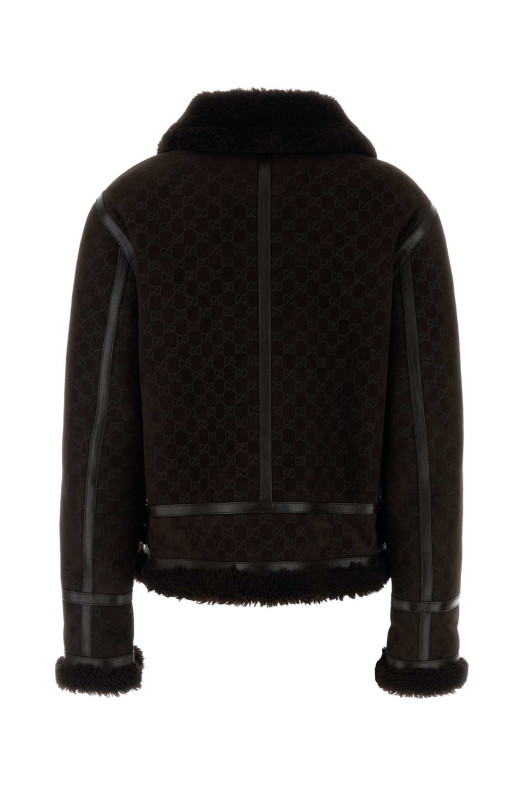 Printed suede jacket GUCCI (835526XSAGB)