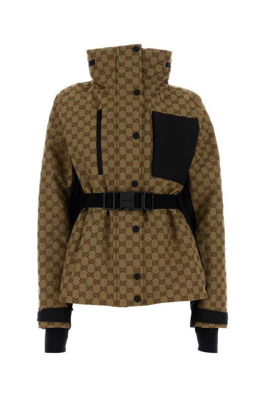 Embroidered nylon padded jacket GUCCI (837772ZATFQ)