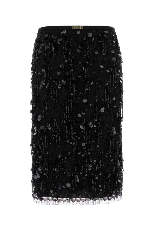 Black lace skirt Black GUCCI (849635ZATNH)