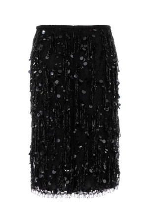 Black lace skirt Black GUCCI (849635ZATNH)