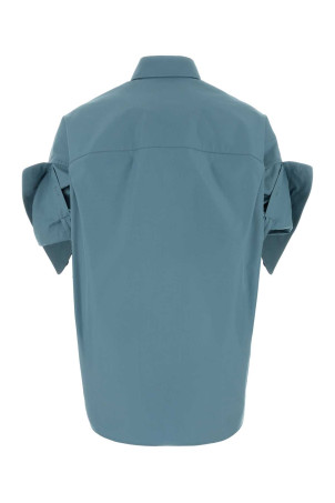 Air force blue poplin oversize shirt BALENCIAGA (857833TTM13)