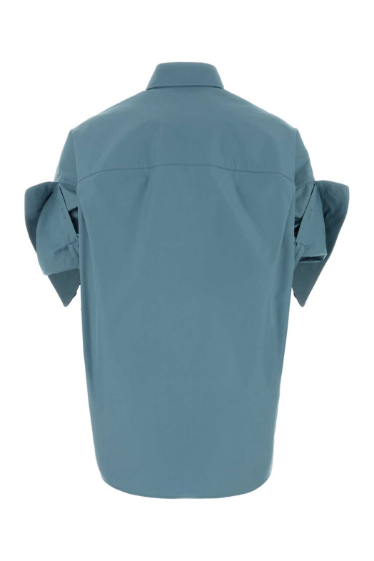 Air force blue poplin oversize shirt BALENCIAGA (857833TTM13)