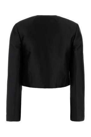 Black taffeta blazer Black SELF PORTRAIT (AW25061JB)