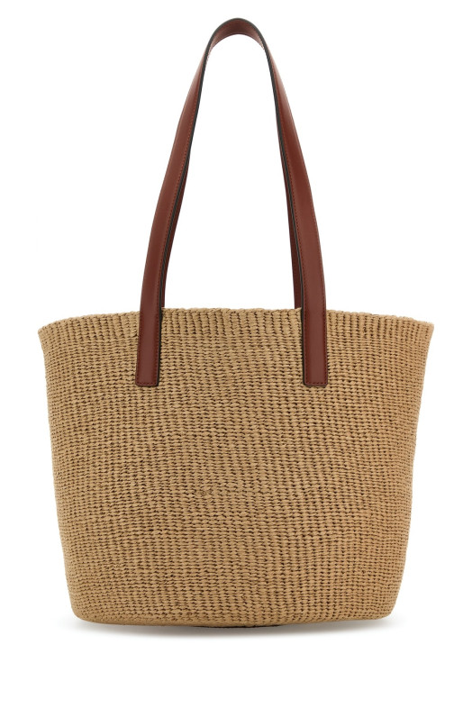 Raffia large Horse Medal bucket bag CHLOE (CHC25SS591O82)