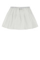White poplin mini skirt Black MIU MIU (MG2643SOOO10RG)