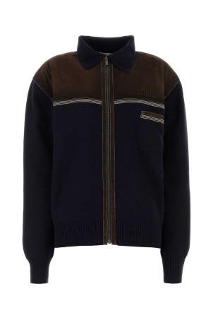 Dark wool cardigan MIU MIU (MMJ149SOOO18HN)