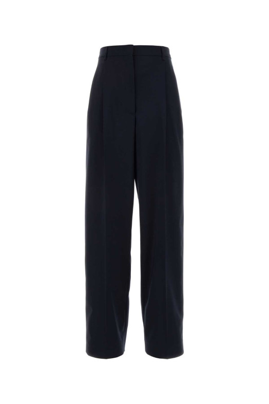 Dark blue stretch wool wide-leg pant Blue MIU MIU (MP1914SOOO17L4)